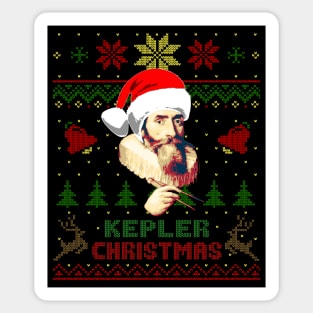 Johannes Kepler Funny Christmas Sticker
